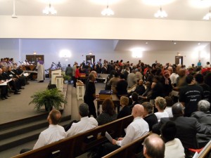 The free-will offering at the 2013 MLK Interfaith Memorial Service. Thank you to our donors and thank you to our host, Metropolitan NT Mission Baptist Church!